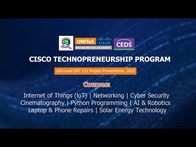 COVENANT UNIVERSITY 100 LEVEL ENT121 PROJECT PRESENTATION 2025