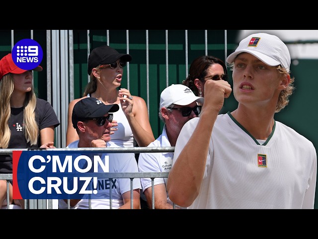 Cruz Hewitt on the verge of Wimbledon glory | 9 News Australia