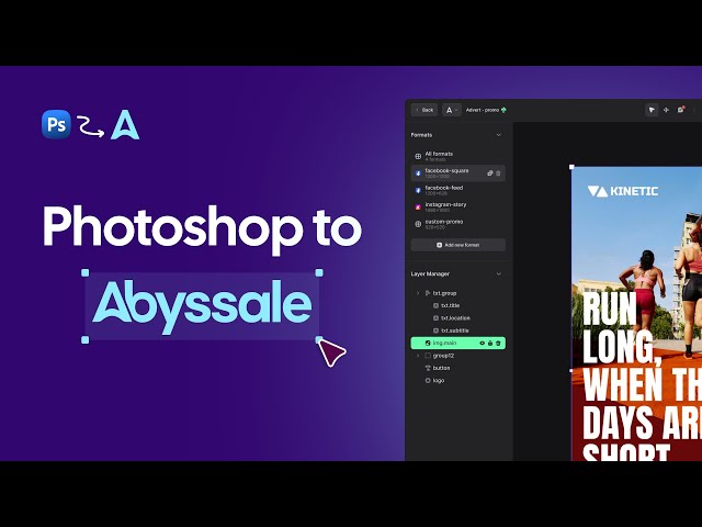 Abyssale Photoshop Plugin: From PSD to Editable Template