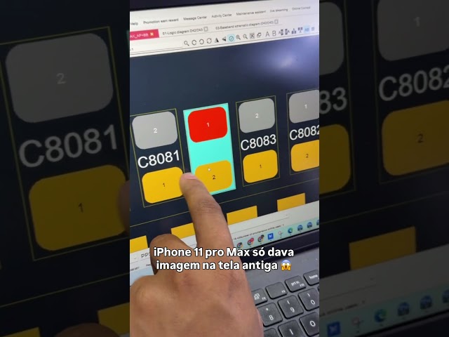 My iPhone 11 Pro Max only displayed an image on the old screen 😱