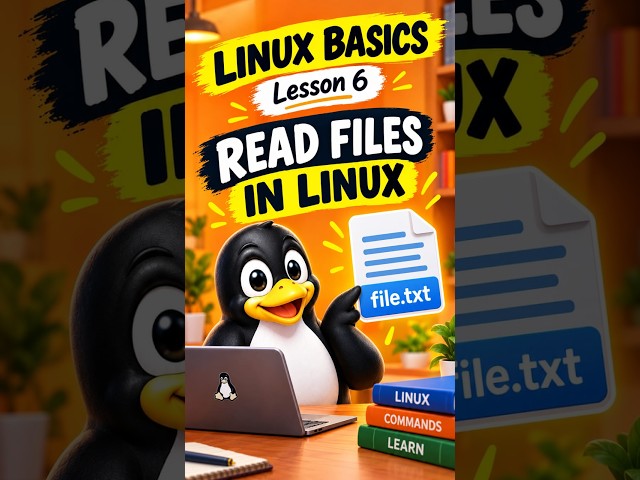 How Do You Read a File in Linux? 🤔 | Linux Basics #Shorts