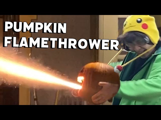 Building a Flamethrower Pumpkin