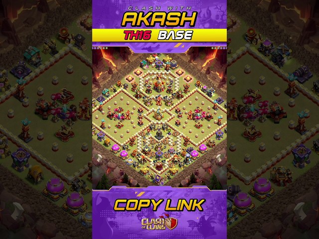 🚨 Impossible to 3 Star! TH16 Anti 2 Star Base 2026 💀 War/Cwl/Legend Base Link Clash of Clans 🔥