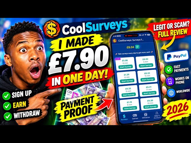 CoolSurveys Paid Me £7.90! 💷 How I Did It (2026)