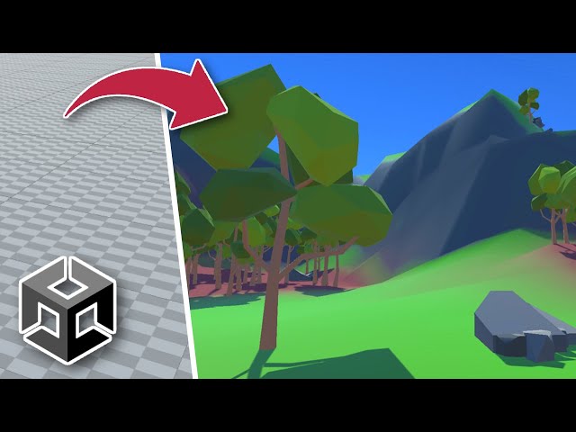 How to make low poly terrain in Unity (the easy way) | Tutorial