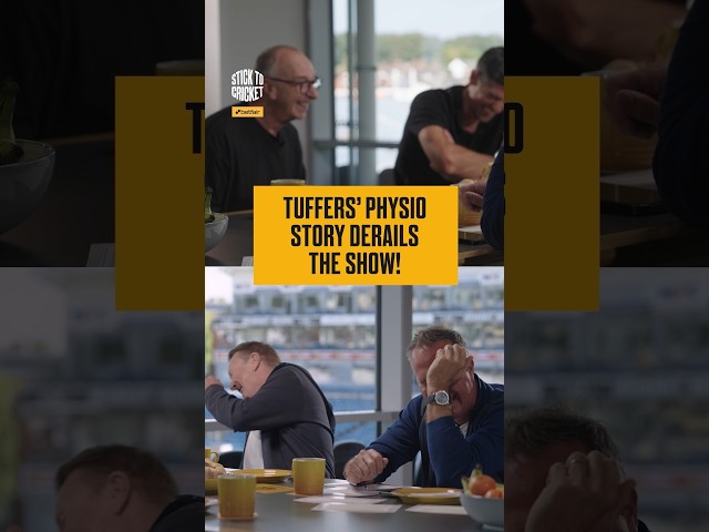 Everyone loses it at Tuffers' hilarious physio story! 😆