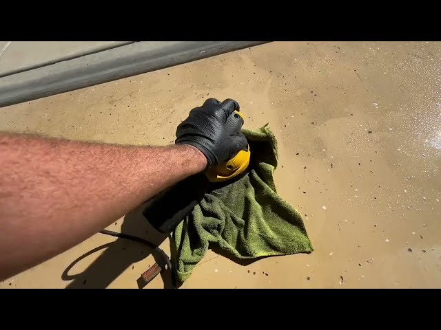 9.5 year review Polycuramine floor coating Rock Solid Rust-Oleum 