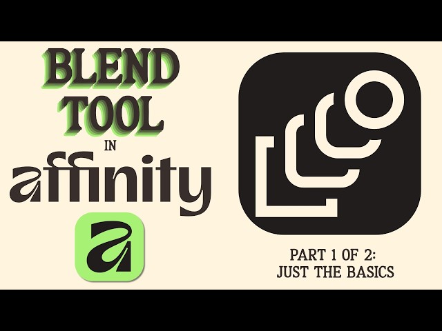 Blend Tool Basics in Affinity by Canva (Part 1) - Creating and Adjusting Blend Groups and Paths