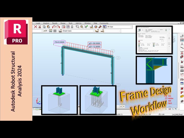 Design of Steel Frames Workflow: Members & Connections as per Eurocode EN1993 using Autodesk Robot