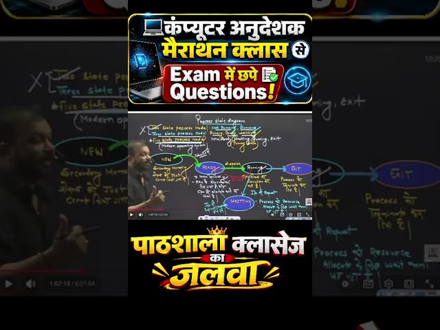 Computer Anudeshak Exam 2026: Exam में हुबहू छपे प्रश्न | Pathshala Classes #shorts
