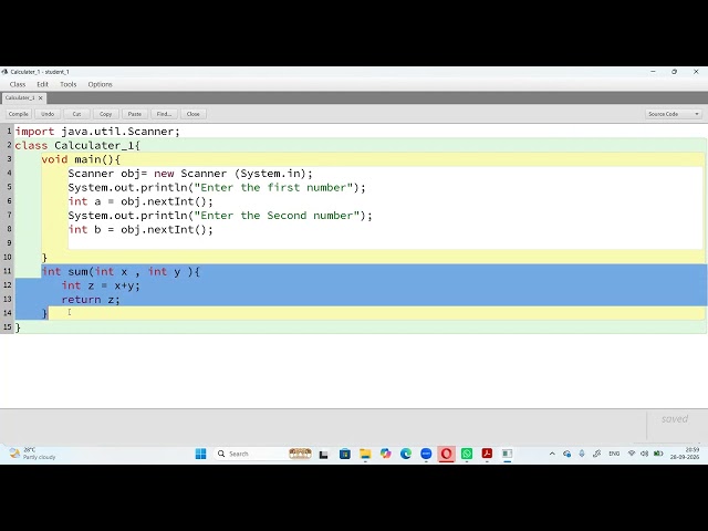  Java Method Definitions & Multi-Function Calculator | Return Types & Parameters (ICSE Class 10)