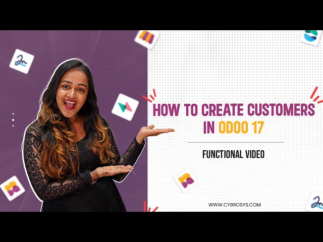 #1 How to Create Customers in Odoo 17 Sales App | Odoo 17 Functional Tutorials
