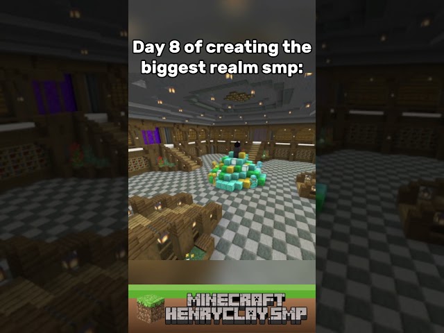 Day 8 of creating the largest realm smp: #minecraft #gaming #bedrock