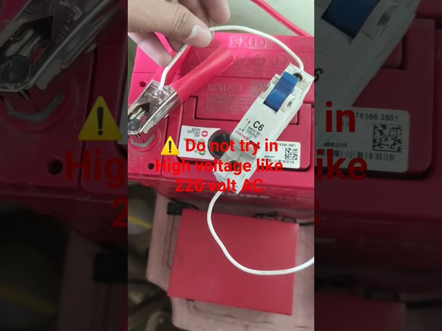 Using AC current MCB on DC current