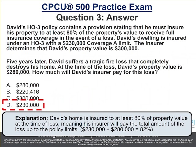 CPCU® 500 Practice Exam (CPCU® 500 Video Series Part 7)