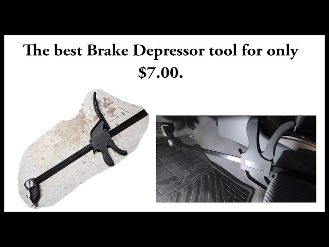 The Best DIY Brake Pedal Depressor Tool for under $7.00.