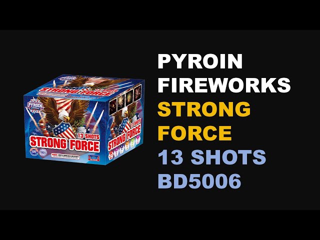 BD5006 STRONG FORCE 13SHOTS 500G CAKE PYROIN FIREWORKS