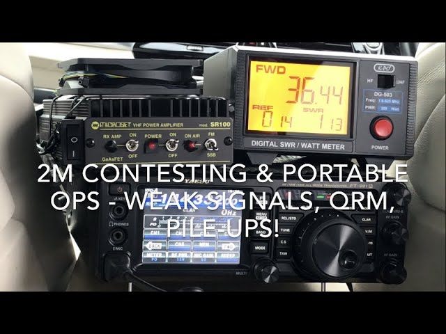 Amateur / Ham Radio 2m Contesting with the Yaesu FT-991A & Microset SR-100 Amplifier