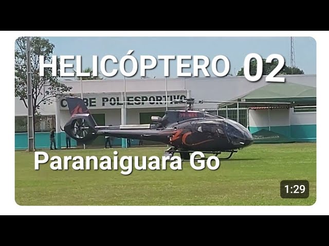 Paranaiguara Go  Helicóptero Decolando 