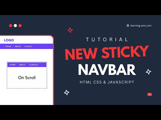 Sticky Navbar | Website Header | HTML, CSS, & JavaScript | Web Development