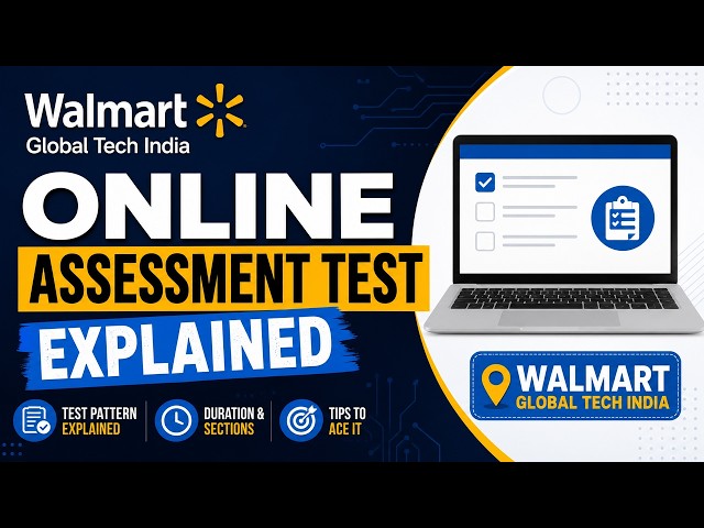 Walmart Global Tech India — Online Assessment Test Explained