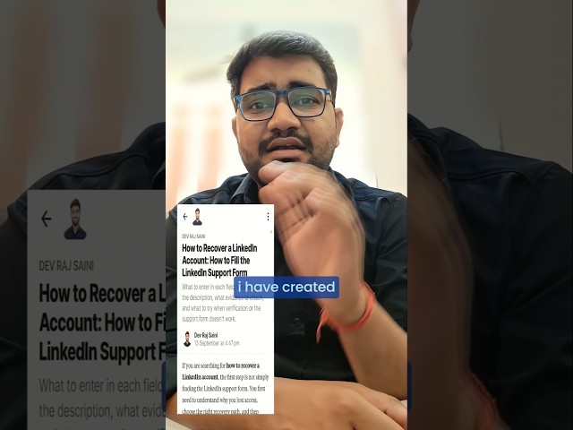 Recover LinkedIn Account 😱 Restricted LinkedIn Account Kaise Recover Kare 2026 | LinkedIn Verify |