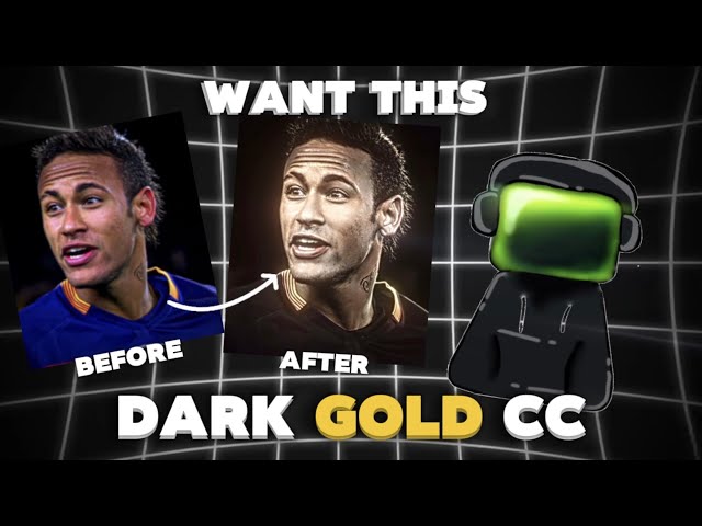 How to get Dark Gold CC in CapCut!🥶🔥