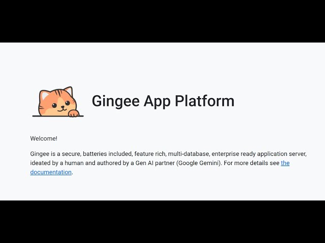 Gingee - A GenAI Authored App Server