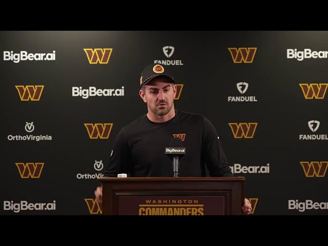 OC David Blough Speaks To The Media Before Practice | Washington Commanders