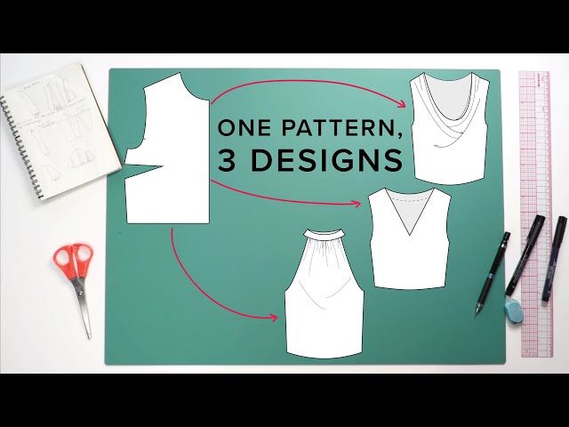Transform your basic bodice pattern: 3 different designs
