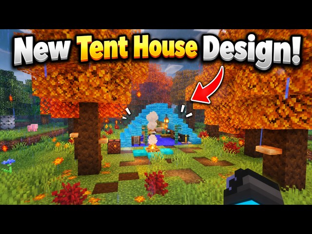 Cozy Tent House in Minecraft Tutorial!