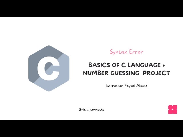 C Language Basics | One Shot Coding Tutorials | Mini Project | Guessing Game with C (Ep. 02)