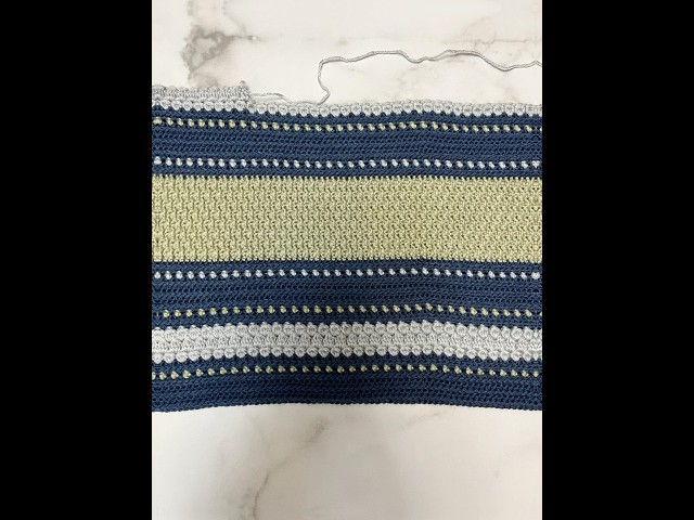 #crochetbabyblanket progress update, day 3