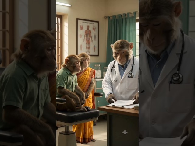 बंदर डॉक्टर के पास गया 😂 गोलियों वाला मजेदार जोक 🤣#shorts #viral #comedy #ytshorts #todayviralvideo