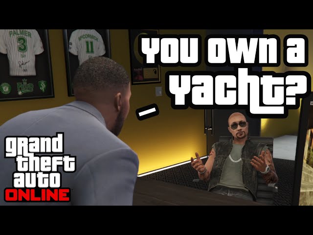 Franklin is impressed when the player owns a Yacht (Hidden Dialogue) GTA Online