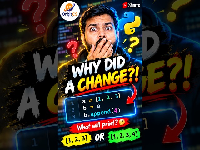 Python Just Tricked You 😱 Why Did A Change?! 🐍 #Shorts