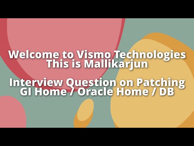 Interview_Questions_2🚀Oracle Patching 🚀 | GI, Oracle Home & Database (Q&A) | OPatch & OPatchauto