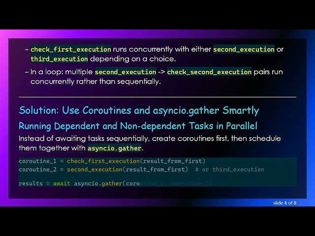 How to Run Dependent and Independent Asyncio Tasks Concurrently in Python