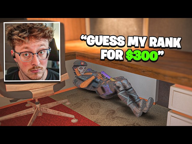 A Viewer Bet Me $300 I Couldn't Guess His Rank...