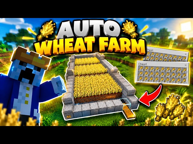 Easy Automatic Wheat Farm Tutorial in Minecraft 1.21 | Java & Bedrock