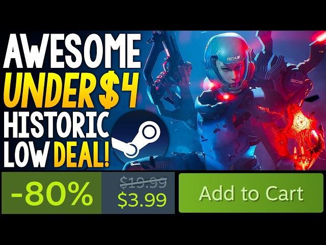 ABSOLUTELY AWESOME ALL TIME HISTORIC LOW STEAM PC GAME DEAL UNDER $4 + MORE GREAT STEAM GAME DEALS!