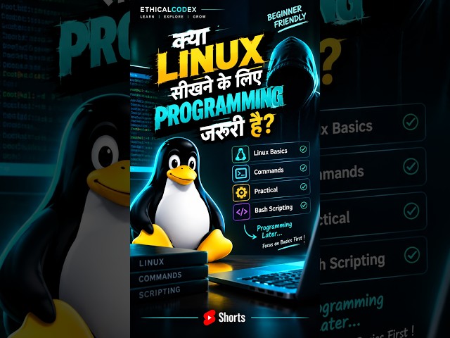 Is Programming Necessary to Learn Linux? 🐧💻 | Linux Basics #Shorts #cybersecurity