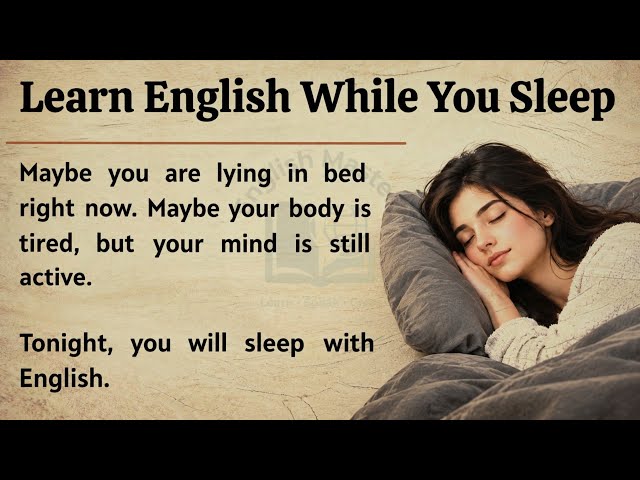 LEARN ENGLISH WHILE YOU SLEEP || Learn English Through Motivation 🔥 || Level 3 English