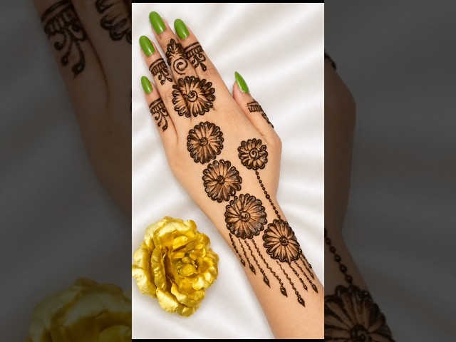 Easy Arabic Mehndi Design for Beginners 🌿 | Simple & Beautiful Front Hand Mehndi Designs ❣️🌿