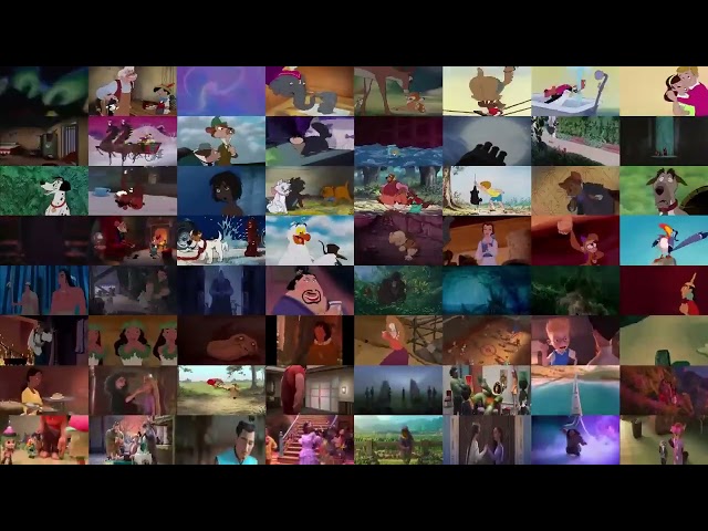 All Walt Disney Animations Studios at Same time (1937 to 2025) [No Sound Effects]