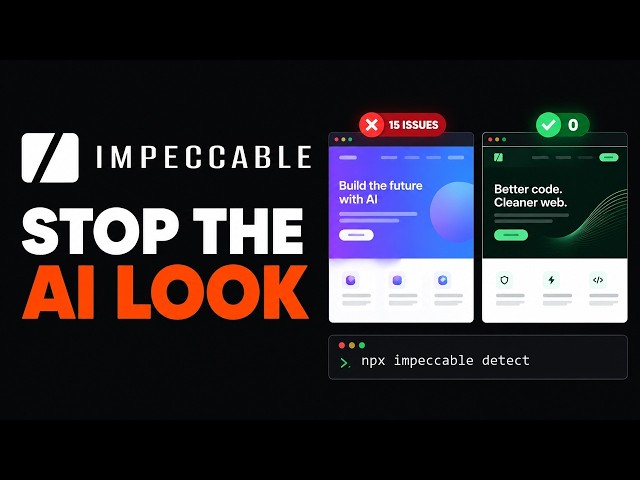 Impeccable Setup: Stop AI Agents Building Generic UIs (Claude Code, Codex, Cursor)