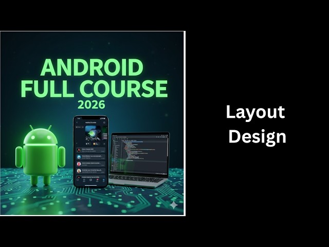 (414) Layout Design in Android Studio | Build Beautiful Android UI | Complete Android Course