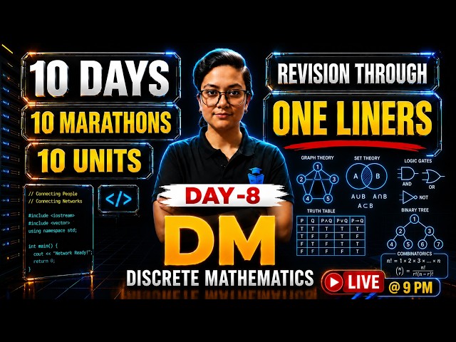 UGC NET COMPUTER SCIENCE MARATHON | DAY 8 | DISCRETE MATHEMATICS | ADITI MAM