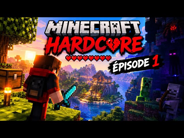 Voici ma toute première survie, hardcore épisode un ￼ Minecraft ￼