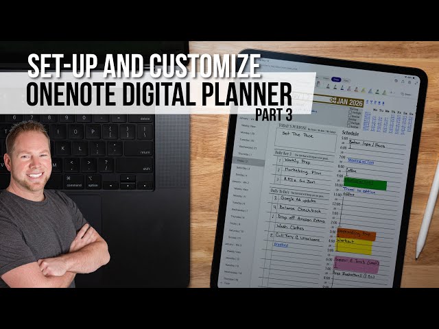 Setup Tips and How to Customize your 2026 OneNote Digital Planner